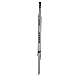 War Paint for Men Shape & Filler - Beard Pencil Filler & Eyebrow Pencil with Spoolie - Beard Accessories for Men - Dual-Ended Beard Liner & Brow Pen - Dark Brown