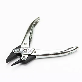 Maun 4772-140 Round and Flat Jaws Parallel Plier Return Spring 140 mm | Bend Wire and Make Loops | Smooth Jaws Prevent Damage | for Jewellery and Craft Work