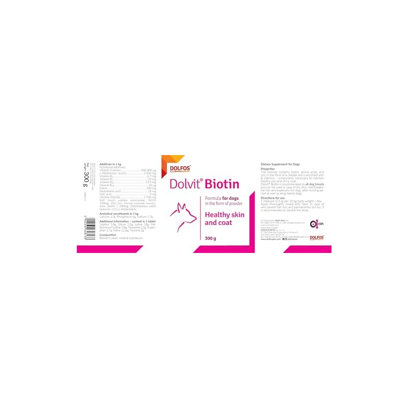Dolvit Biotin 300g Vitamins Minerals Healthy Skin and Shiny Coat