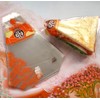 Plastic Sandwich Packaging Bags Transparent Sandwich Containers, Easy to Tear