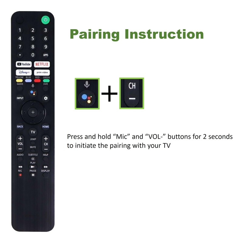 Universal Voice Remote for All Sony Google/Android XR/XBR/KD/K Series 4K