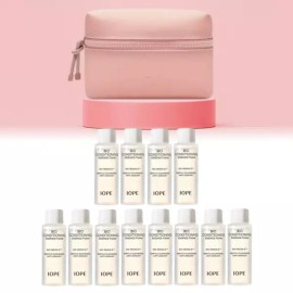 IOPE 헤라 데어투베어 파우치 & 아이오페 바이오 컨디셔닝 에센스 폼 클렌징 총 216ml (18ml 12개) 세트 Hera Dare to Bare Pouch & IOPE Bio Conditioning Essence Foam Cleansing Total 216ml (12 x 18ml) Set