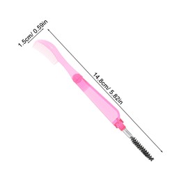 Ipetboom 2-in-1 Eyelash Brush Brow Comb Folding Mascara Separator Compact Beauty Tool