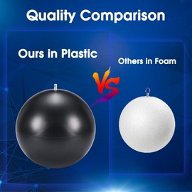 Mirror Disco Ball Sumono 12 Inch Mirror Ball Lightning Ball with Hanging Ring for DJ Club Stage Bar Party, Wedding Holiday Decoration (PVC Inner)