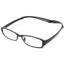 デューク 老眼鏡 首掛け +3.5 度数 ネオクラシック ネックハグ ソフトケース付き スモーク GLR-21-1+3.50