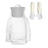 QWORK Beekeeping Suit with Long Gloves, Beekeeper Jacket with Veil,