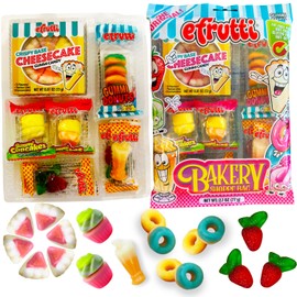 eFrutti Gummi Candy 3 Variety Party Theme Bag Gift Set: Bakery Shoppe, Lunch and Movie Theme Bags | Fat Free Food, Nut Free, Gluten Free, Not GE | Great for parties and Gift