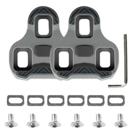 Grip Cleats Grey Cleats by Look, Compatible with Look Keo Bike Pedals, 3-Hole Grip Blade 2 Max Carbon Classic Cleats, Bicycle Shoe Plates Compatible, 4.5° MTB Pedal Plates, Road Cleats, Bicycle