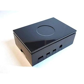 Case for Raspberry Pi 4 Model B and Rock Pi 4 Model C+, Colour: Black