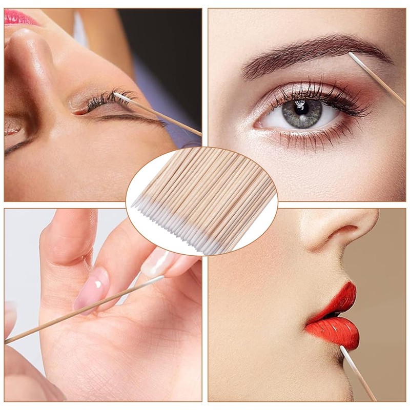 RDNKVB Pack of 300 Cotton Buds Tip Micro Applicator Brushes