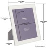 Hampton Frames MARBELLA 8x10 (20x25cm) Silver Elegant Photo Frame with