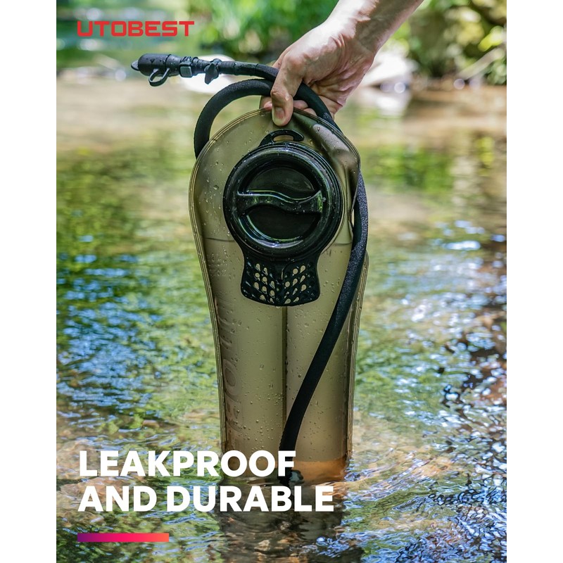 UTOBEST Trinkblase Wasserblase 3L TPU Wasserspeicher mit Isolierschlauch