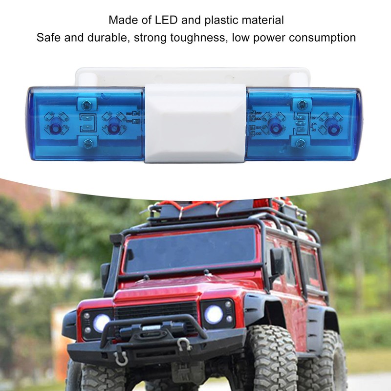 RC LED Police Light Simple Simulation Design 4 Modes RC