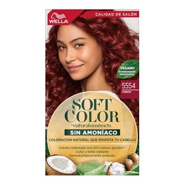 Soft Color Tinte Semi Permanente 5554 Cobrizo | Crema, Agua, manteca de karité, aceite de coco, aloe vera, Cabello normal