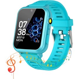 clleylise Smartwatch Kinder, 24 Spiele Musik Smart Watch Kids mit Touchscreen Schrittzähler Kamera Wecker Hörbuch Stoppuhr Rekorder Rechner Kinderuhr Telefonieren für 3-12 Jahre Jungen Mädchen (4)