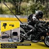 WEWOGA Motorcycle Double Clamp Mount Kit with 59" Invisible Selfie