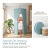 Portable Folding Shower Curtain, 100x200cm, Waterproof Polyester with Aluminum Peptide