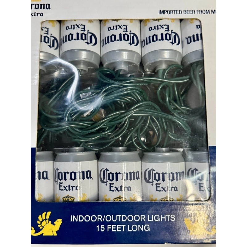 Corona Extra Beer Can Indoor/outdoor String Of Lights 15 Ft
