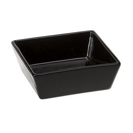 Ferplast Altair 14 Ceramic Bowl for Cats and Dogs, 14 x 14 x 5 cm, 0.5 Litre, Black