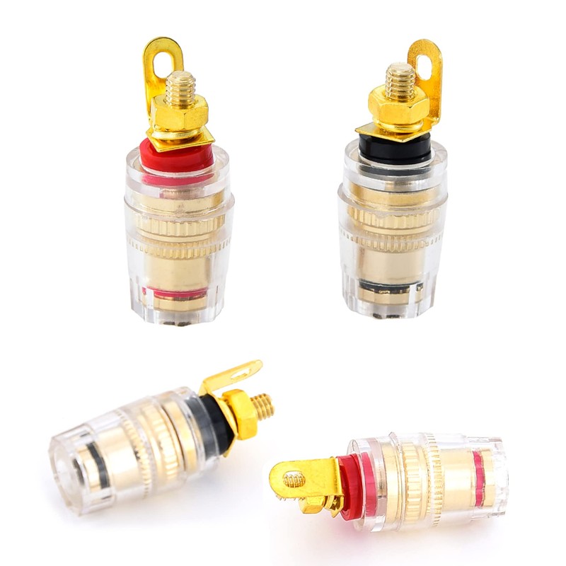 Speaker Binding Post Copper Plug Sockets 4Mm Binding Post Amplifier