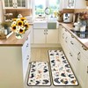 Farmhouse Rooster Kitchen Rugs and Mats Set of 2, Seasonal