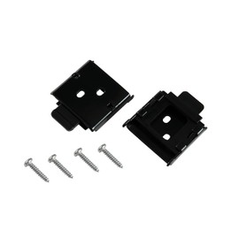 Universal Replacement, Metal Blinds mounting Brackets, Mountings Brackets for Roller Blinds (Type 1 Black)