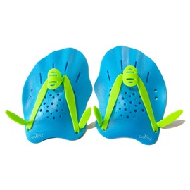 Swimz Excel Technical Hand Paddles - Blue / Lime (Medium)