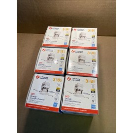 Lithonia Lighting Lot of 6 Lithonia Lighting LED OneUp Downlight Warm White 3” White Baffle