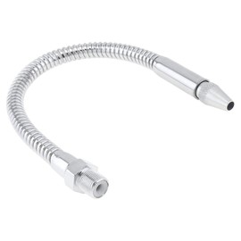 ChgImposs Metal Flexible Water Oil Cooling Tube with Round Head Nozzle for CNC Machine/Milling/Lathe (400MM, 3/8 Inch)