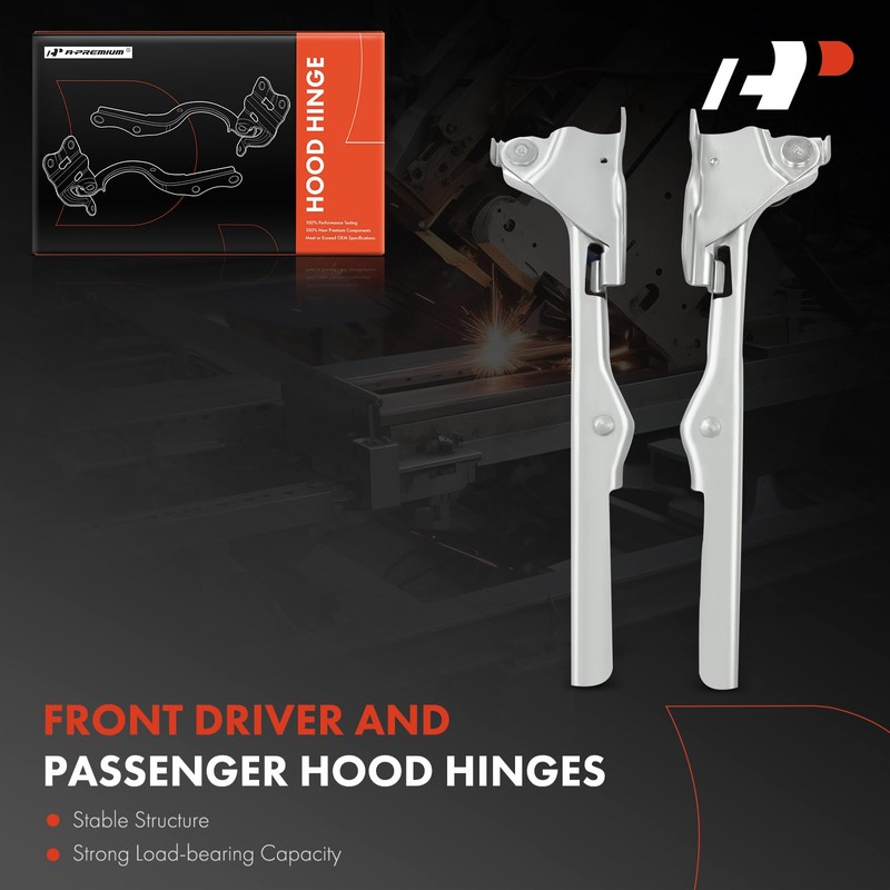 A-Premium Front Driver and Passenger Hood Hinges Compatible with Ford