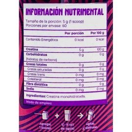 Munchieslab Creatina Monohidratada 60 Servicios Sfn