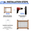 Brakki 50 Pack 36" Deck Balusters, Metal Deck Railing Spindles