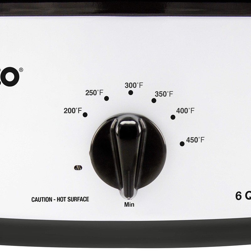 Nesco 6 Qt. Porcelain Roaster Oven, White, 4816-14