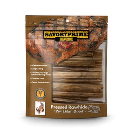 Savory Prime 25-Pack Pressed Roll, 5-Inch, Natural, All Breed Sizes (49600023)