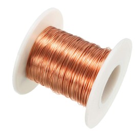 sourcing map Magnet Wire Enamelled Copper Wire Spool 164 Inches Length 0.33 mm Diameter