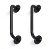 Tubular Barn Door Handle Black Stair Railing Grab Bar for