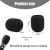 Pack of 5 Microphone Wind Protection (Pack of 5) Black