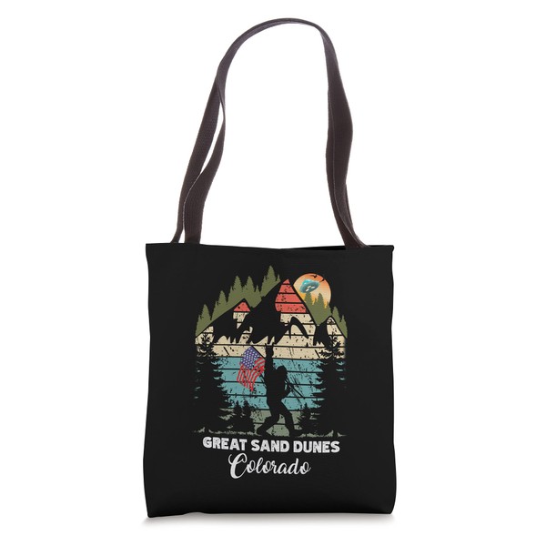 Vintage Great Sand Dunes Hiking Trail Retro 80's Tote Bag
