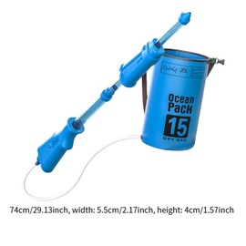 MagiDeal Backpack Water Soaker Toy Large Capacity Pool Game for Kids Party Favors Playing Outdoor Interaction Summer 15L for Children, Blue