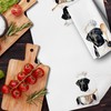 Funny Chef Black Labrador Retriever Gifts Kitchen Dish Towels, Black