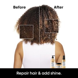 L'Oreal Professionnel Absolut Repair Golden Mask | Repairs Damage & Provides Shine | With Quinoa & Proteins | For Fine to Medium, Dry, & Damaged Hair 