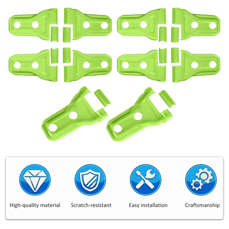 10PCS Door Hinge Cover & Hood Hinge Cover Trim Exterior