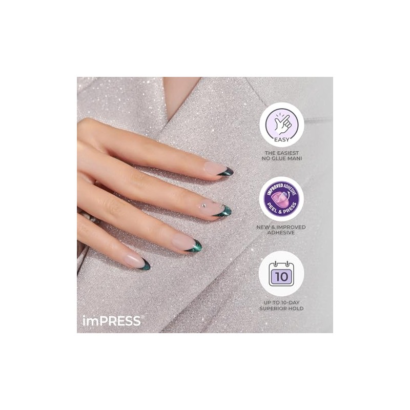 KISS imPRESS Press-On Manicure Premium Collection Fake Nails - Legacy,