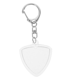 SUPVOX Guitar Pick Holder Keychain Transparent Portable Storage Box for Acoustic and Electric Guitar Picks Scratch Resistant and Durable Design Compact Keyring Organizer for Musicians