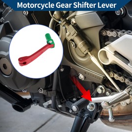 Hihaha Folding Motorcycle Gear Shifter Lever for Honda CRF150F 2003-2017 Aluminum Alloy Pedal Shift Lever Arm Red Green