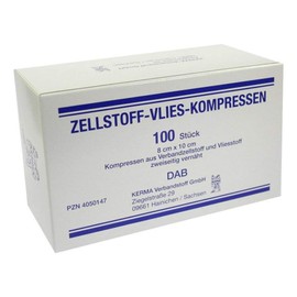 Cellulose Non-Woven Compresses 8 x 10 cm Non-Sterile Pack of 100