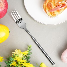 Lystaii 2Pcs Stainless Steel Telescopic Fork Extendable Fork Dinner Fork Dinner Fruit Dessert Long Handle Fork Long Stainless Steel Retractable Fork Sturdy