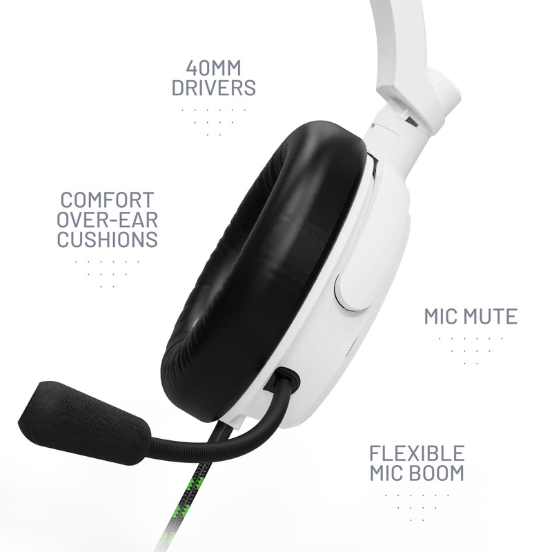 STEALTH C6-100 Gaming Headset Range (Green & White)