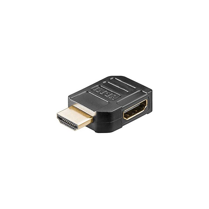 Wentronic 51724-GB Right Angle 90° HDMI Jack to HDMI Plug
