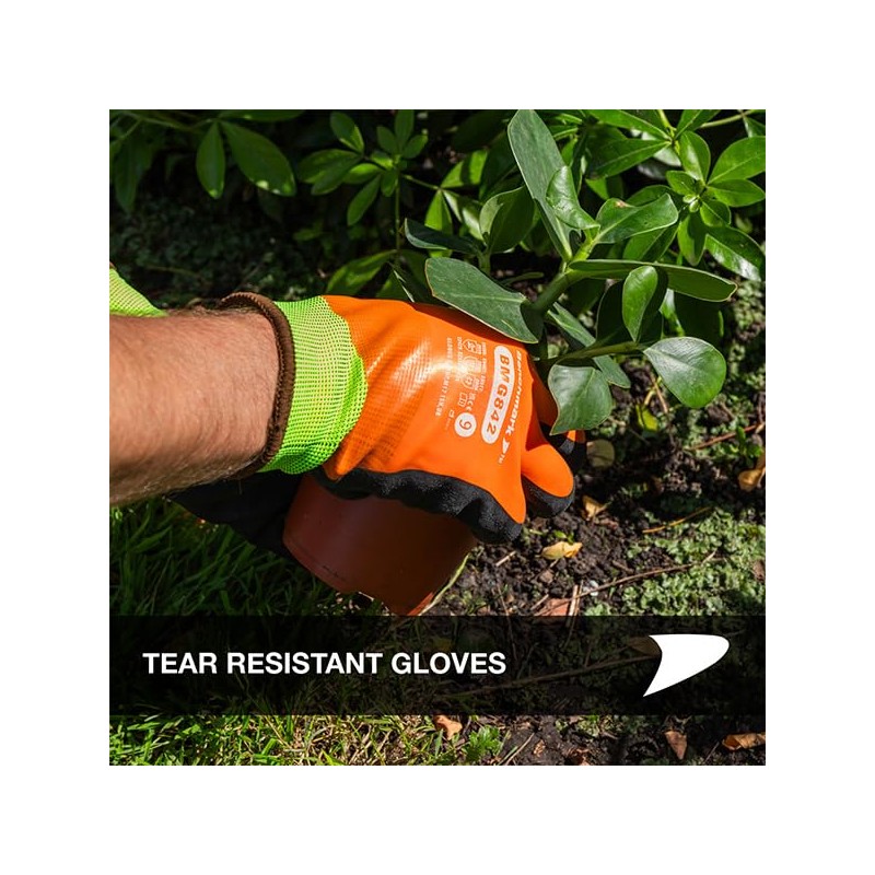 Benchmark 1 Pair Safety Thermal Work Gloves – Lightweight Nylon